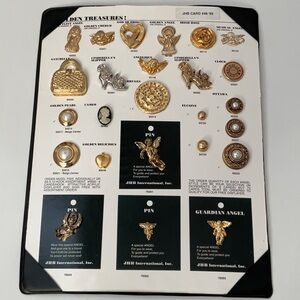 JHB Golden Treasures Button & Pin Collection Card #48 1999
